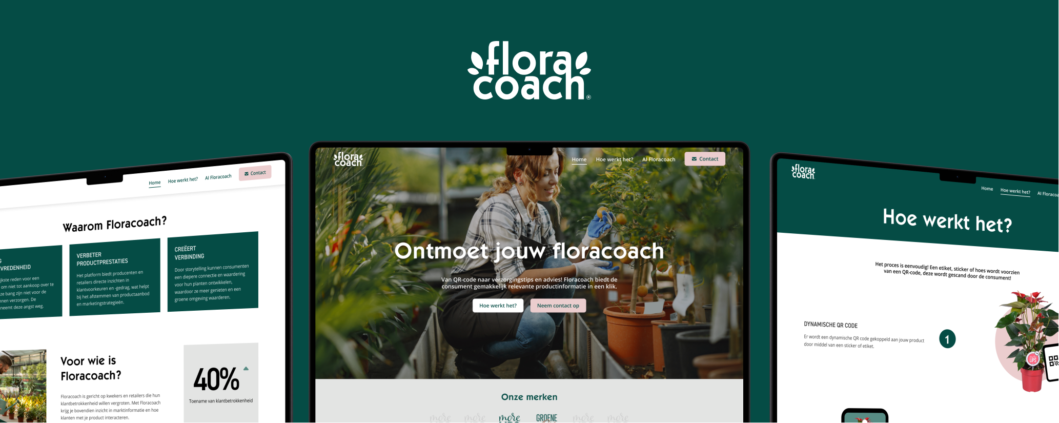 Floracoach webpagina ontwerpen
