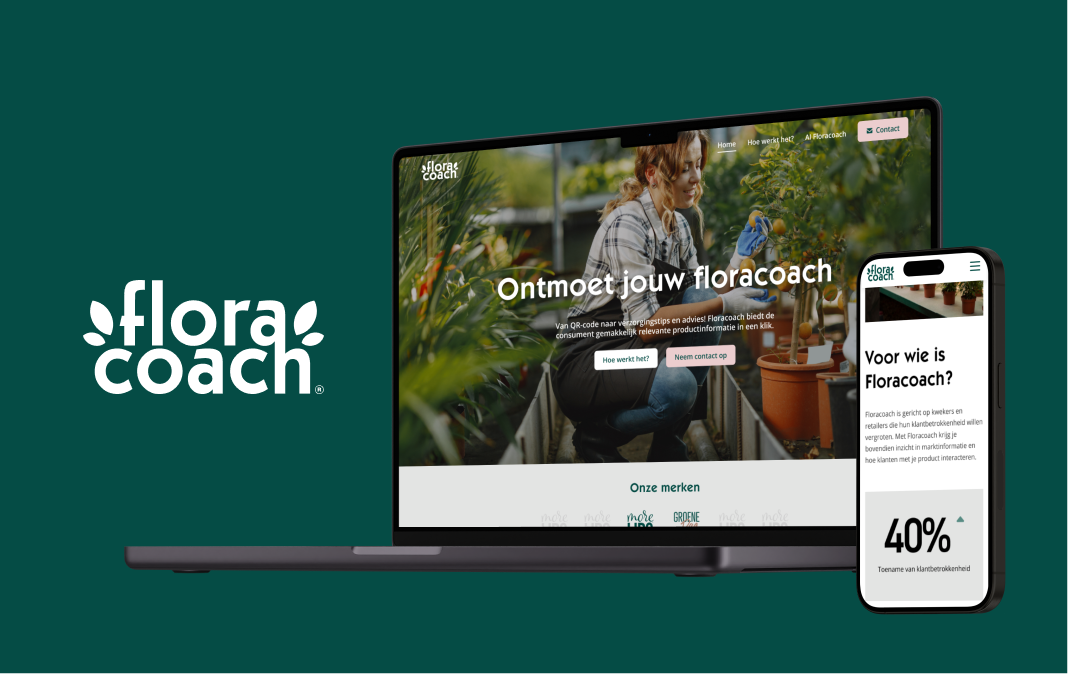 floracoach, webdesign, laptop mockup