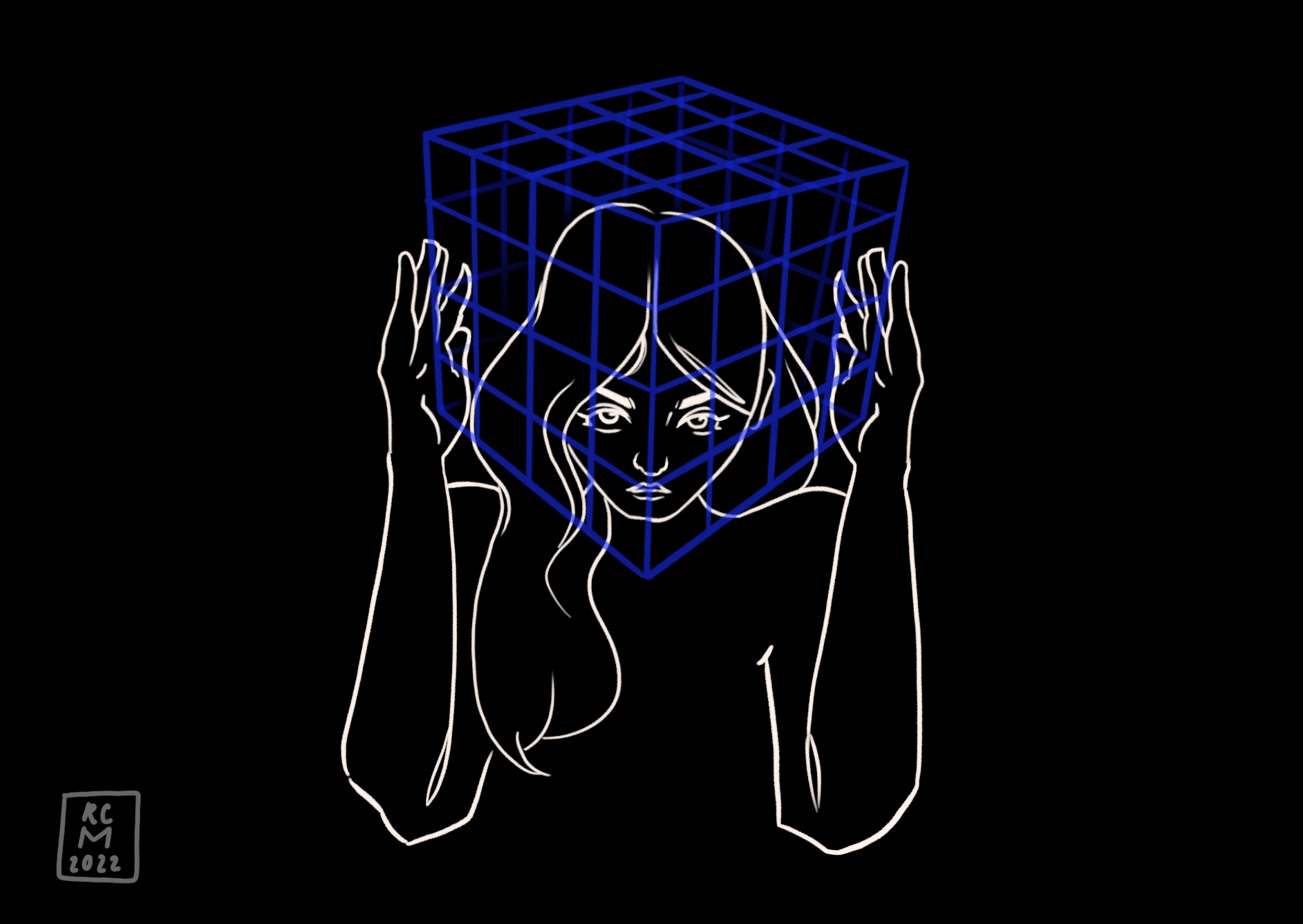 Stuck Digitale Illustratie