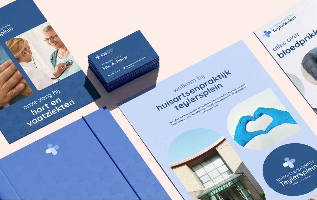 Folders, brochures en briefpapier van Huisartsenpraktijk Teylersplein