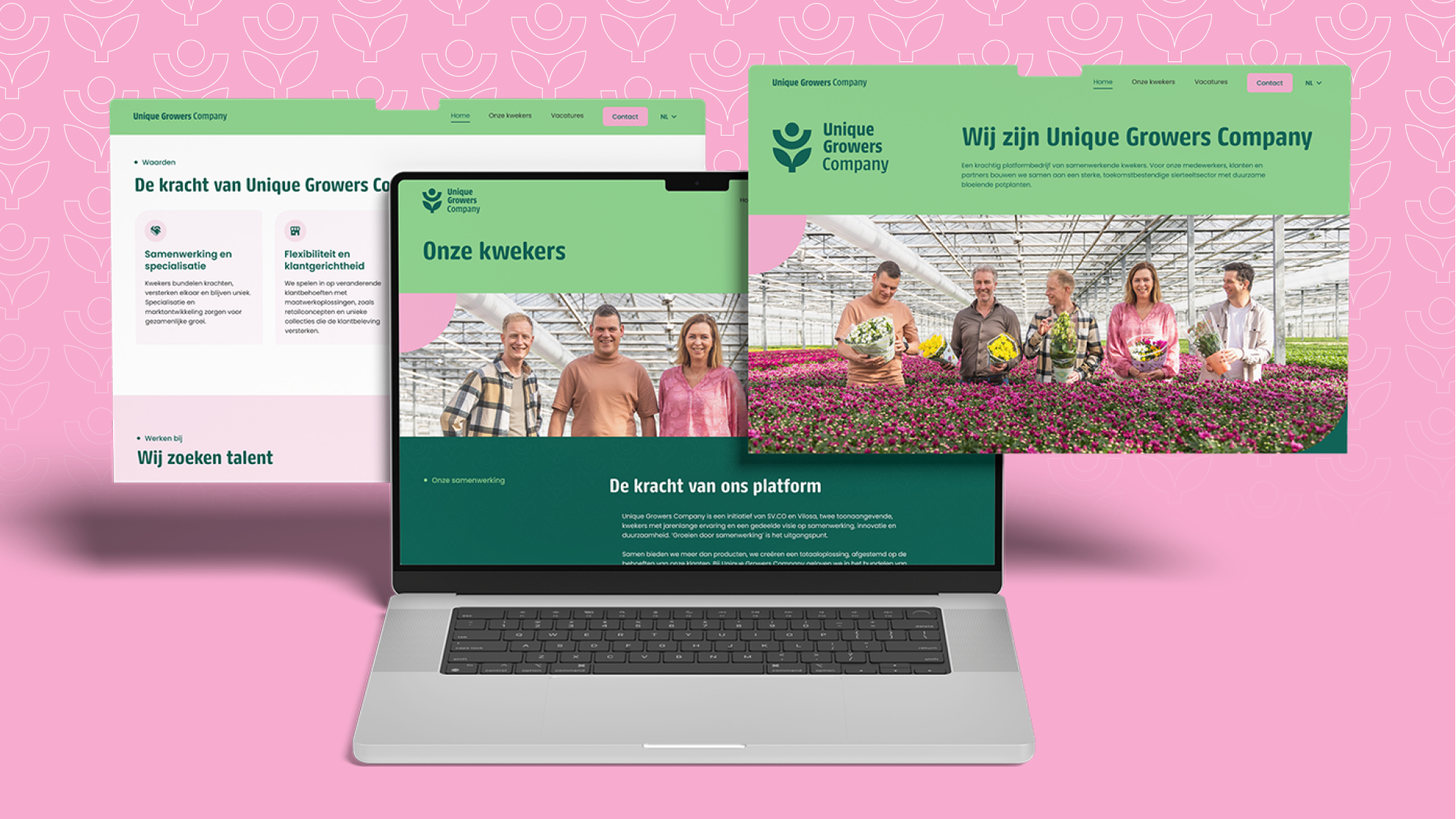 Webdesign voor Unique Growers Company